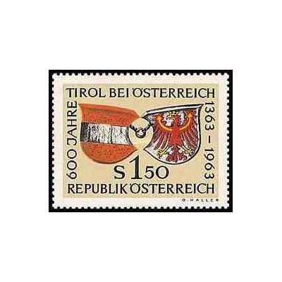 1 عدد تمبر 600مین سالگرد تیرول در اتریش - اتریش 1963