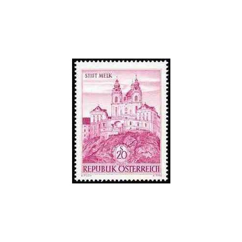 1 عدد تمبر سری پستی -  آثار معماری اتریش - اتریش 1963