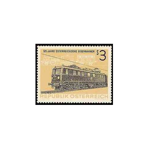 1 عدد تمبر 125مین سالگرد راه آهن اتریش - اتریش 1962