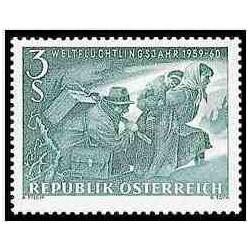 1 عدد تمبر بین المللی پناهندگان - اتریش 1960