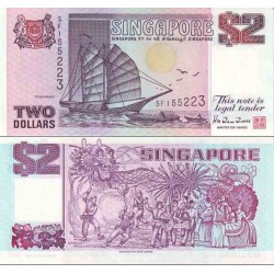 اسکناس 2 دلار - سنگاپور 1997