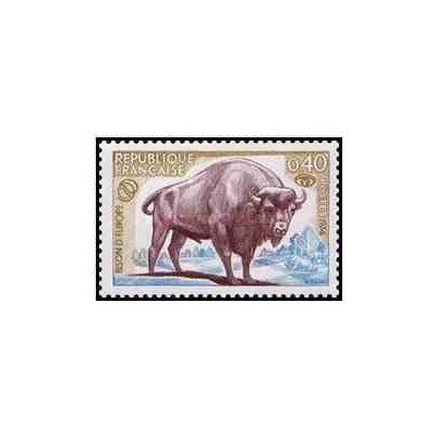 1 عدد تمبر حفاظت از  طبیعت - بوفالو - فرانسه 1974