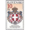1 عدد  تمبر پس از توافق با هیئت حاکمه شوالیه های سنت جان، مالت - اسلواکی 2000