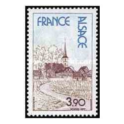 1 عدد تمبر نواحی فرانسه ، آلزاس - فرانسه 1977
