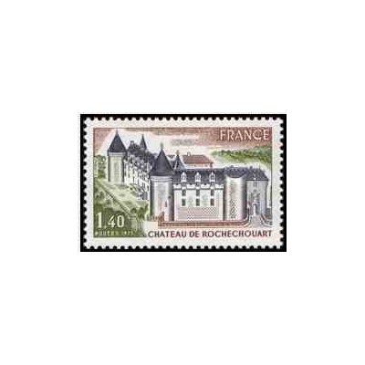 1 عدد تمبر قلعه روشچارت - فرانسه 1975