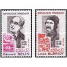 2 عدد تمبر افراد مشهور فرانسه -بلین ،بلریتو - فرانسه 1972    