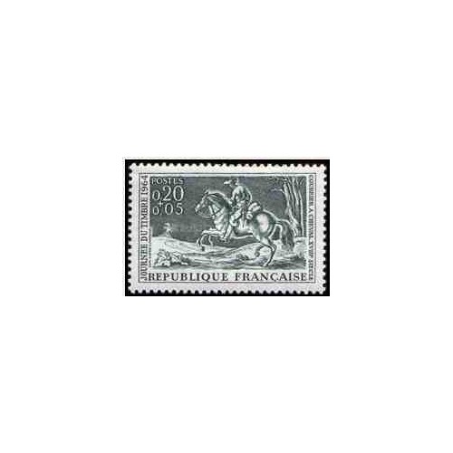 1 عدد تمبر روز تمبر - فرانسه 1964    