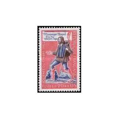 1 عدد تمبر روز تمبر - فرانسه 1962     