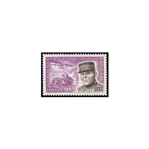 1 عدد تمبر صدمین سالگرد تولد جنرال استین - فرانسه 1960