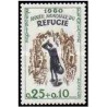1 عدد تمبر سال جهانی پناهندگان -فرانسه 1960    