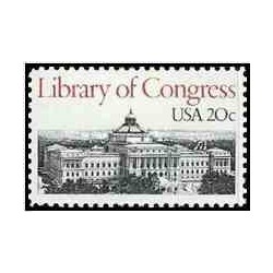 1 عدد تمبر کتابخانه کنگره - آمریکا 1982    