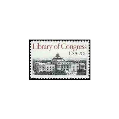 1 عدد تمبر کتابخانه کنگره - آمریکا 1982    