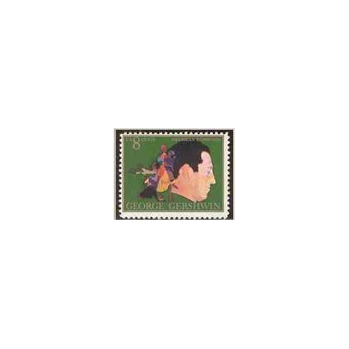 1 عدد تمبر صدمین سالگرد گرشوین - آهنگساز - آمریکا 1973 1 عدد تمبر صدمین سالگرد گرشوین - آهنگساز - آمریکا 1973