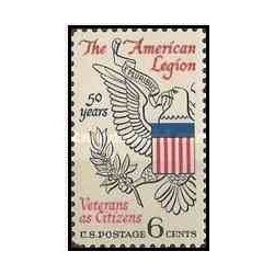 1 عدد تمبر لژیون آمریکایی - آمریکا 1969