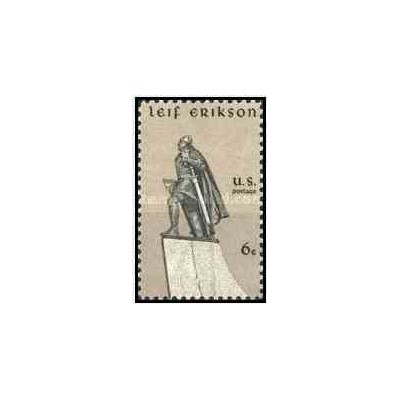 1 عدد تمبر لایف اریکسون - جهانگرد - آمریکا 1968    