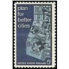 1 عدد تمبر برنامه ریزی شهری - آمریکا 1967     