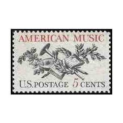 1 عدد تمبر موسیقی آمریکا - آمریکا 1964    