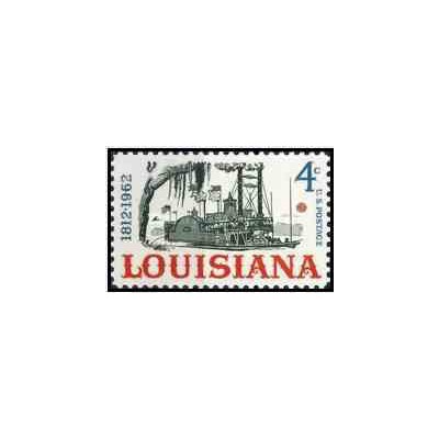1 عدد تمبر 150مین سالگرد تاسیس ایالت لوئیزیانا - آمریکا 1962