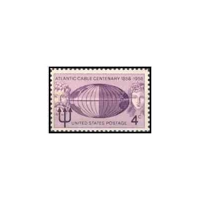 1عدد تمبر کابل اقیانوس اطلس - آمریکا 1958
