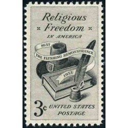 1عدد تمبر آزادی مذهبی - آمریکا 1957    