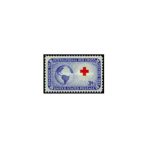 1عدد تمبر سازمان بین المللی صلیب سرخ - آمریکا 1952   