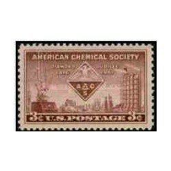 1 عدد تمبر 75مین سالگرد انجمن شیمی آمریکا - آمریکا 1951     