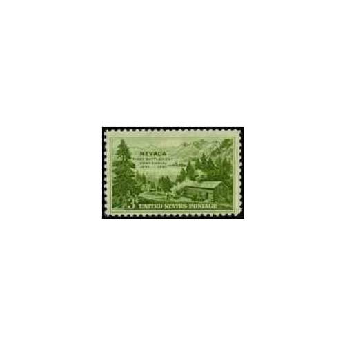 1 عدد تمبر صدمین سالگرد تاسیس ایالت نوادا - آمریکا 1951