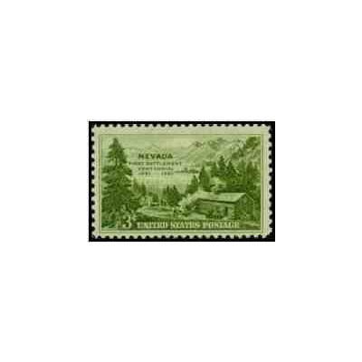 1 عدد تمبر صدمین سالگرد تاسیس ایالت نوادا - آمریکا 1951