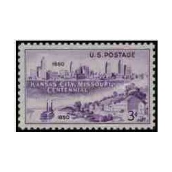 1 عدد تمبر صدمین سالگرد کانزانس سیتی ، میسوری - آمریکا 1950     