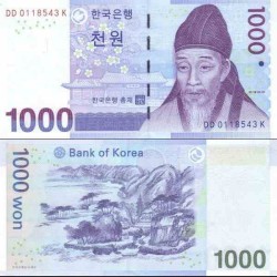 اسکناس 1000 وون - کره جنوبی 2007