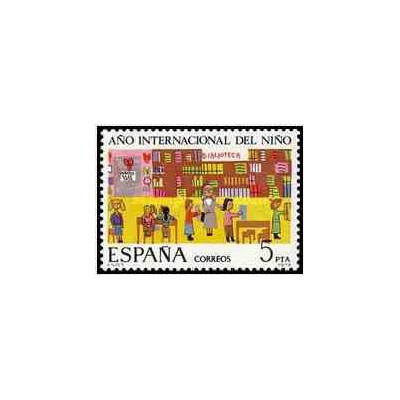 1عدد تمبر سال جهانی کودک - اسپانیا 1979      