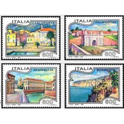 4 عدد تمبر تبلیغات گردشگری - تابلو نقاشی - ایتالیا 1993