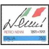 1 عدد تمبر صدمین سالگرد تولد پیترو ننی -سیاستمدار سوسیالیست - ایتالیا 1991