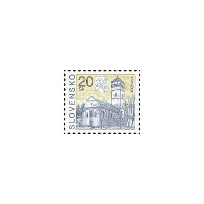 1 عدد  تمبر سری پستی - شهرها - رزناوا - اسلواکی 2000