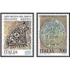 2 عدد تمبر میراث هنری - ایتالیا 1990     