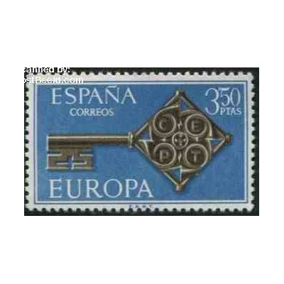 1 عدد تمبر مشترک اروپا - Europa Cept - اسپانیا 1968