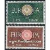 2 عدد تمبر مشترک اروپا - Europa Cept - اسپانیا 1960