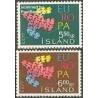 2 عدد تمبر مشترک اروپا - Europa Cept - ایسلند 1961