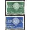 2 عدد تمبر مشترک اروپا - Europa Cept - ایسلند 1960