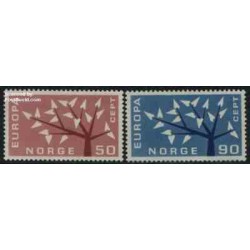 2 عدد تمبر مشترک اروپا - Europa Cept - نروژ  1962