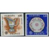 2 عدد تمبر مشترک اروپا - Europa Cept - اشیا هنری- فرانسه 1976