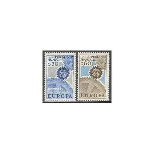 2 عدد تمبر مشترک اروپا - Europa Cept - فرانسه 1967