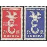 2 عدد تمبر مشترک اروپا - Europa Cept - فرانسه 1958