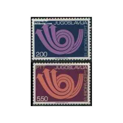 2 عدد تمبر مشترک اروپا - Europa Cept - یوگوسلاوی 1973