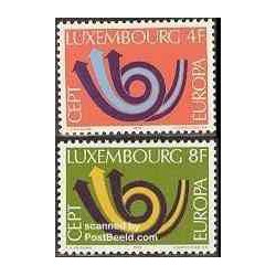 2 عدد تمبر مشترک اروپا - Europa Cept - لوگزامبورگ 1973