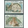 2 عدد تمبر مشترک اروپا - Europa Cept - اسپانیا آندورا 1978