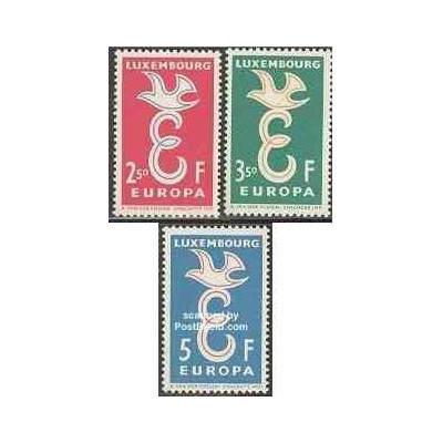 3 عدد تمبر مشترک اروپا - Europa Cept - لوگزامبورگ 1958