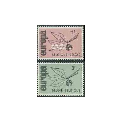 2 عدد تمبر مشترک اروپا - Europa Cept - بلژیک 1965
