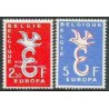 2 عدد تمبر مشترک اروپا - Europa Cept - بلژیک 1958