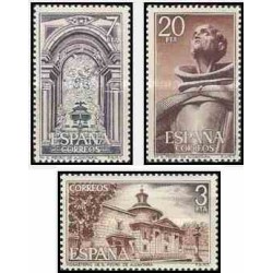 3 عدد تمبر قلعه ها و صومعه ها - اسپانیا 1976